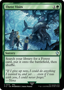 Three Visits - MTG FINAL FANTASY 0315 Rare - Image 1