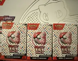 Pokemon TCG Scarlet and Violet 151 Booster Bundle - Lot of 3 Sealed Boxes - Image 1