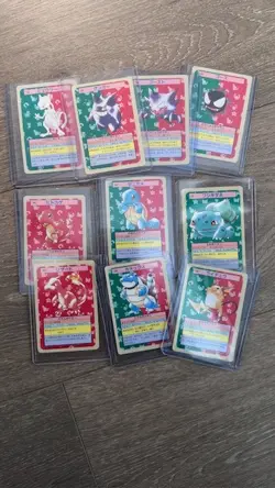 1997 POKEMON JAPANESE TOPSUN BLUE BACKS Including Gengar Charmander Squirtle - Image 1