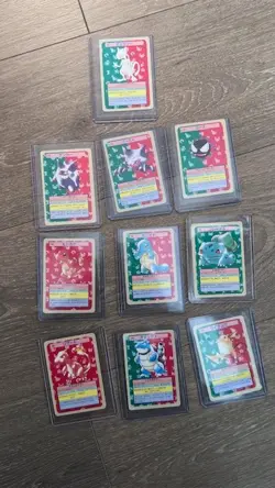 1997 POKEMON JAPANESE TOPSUN BLUE BACKS Including Gengar Charmander Squirtle - Image 2