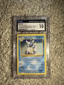 CGC Gem Mint 10 Pokemon TCG Wartortle Classic Collection 002/034 ENGLISH - Image 1