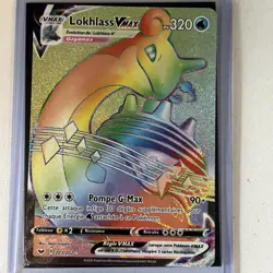 CARTE POKEMON LOKHLASS VMAX 203/202 RAINBOW SECRETE EPEE ET BOUCLIER EB01 FR - Image 1