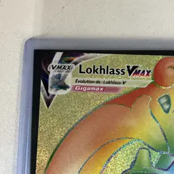 CARTE POKEMON LOKHLASS VMAX 203/202 RAINBOW SECRETE EPEE ET BOUCLIER EB01 FR - Image 2