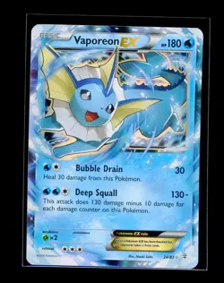 Pokemon Vaporeon EX Generations Holo 24/83 NM-LP - Image 1