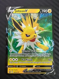 Pokemon Jolteon V SWSH151 Sword & Shield Holo Black Star Promo NM - Image 1