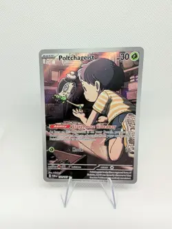 Pokemon TCG Poltchageist 171/167 Twilight Masquerade Full Art Holo Near Mint - Image 1