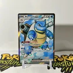 Blastoise ex 184/165 -Ultra Rare Full Art Scarlet & Violet 151 Pokemon TCG - NM - Image 1