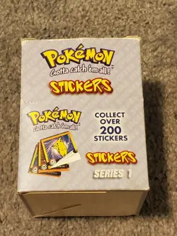 1999 Artbox Pokemon Series 1 Sticker Box - 30 Packs Sealed / Box Opened/damage 601139116206 - Image 2