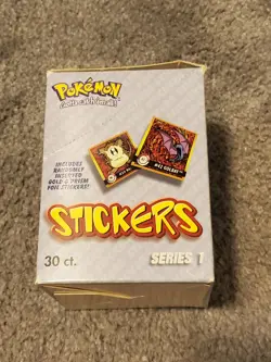 1999 Artbox Pokemon Series 1 Sticker Box - 30 Packs Sealed / Box Opened/damage 601139116206 - Image 5