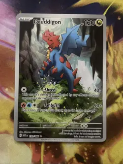 2025 Pokemon SV White Flare Druddigon Illustration Rare #151/086 - Image 1