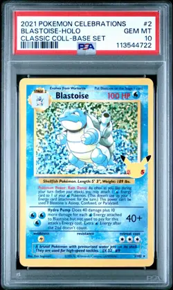 PSA 10 Blastoise #2 Pokemon Celebrations Classic Collection - Image 1