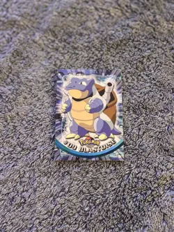 1999 Topps Pokemon Animation Blastoise #09 Blue Label Non Holo - Image 1