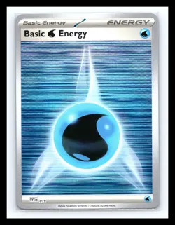 💥 Pokemon TCG - Water Energy - 019 (Horizontal Holo) - Black Bolt & White Flare - Image 1