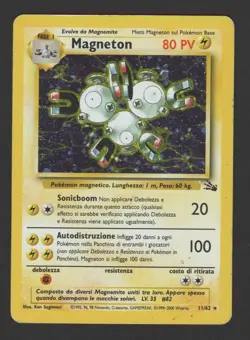 Magneton Holo Fossil 11/62 ITA - Carta Pokemon Rara Olografica - Image 1