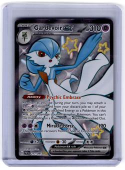 2024 Pokemon SV Paldean Fates PAF EN Gardevoir ex #217/091 - Image 1