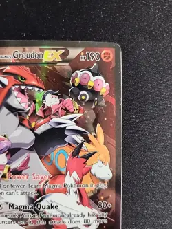 Team Magma’s GROUDON EX Full Art 15/34. Pokemon Double Crisis NM - Image 5