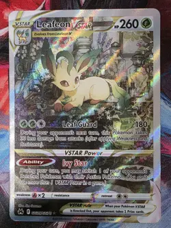 Pokemon TCG: Leafeon VSTAR GG35/GG70 Crown Zenith: Galarian Gallery NM - Image 1