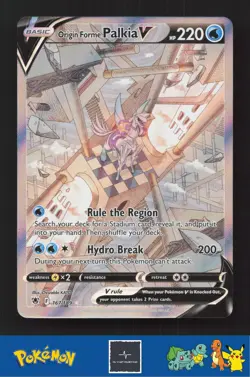 2022 Pokemon SWSH Astral Radiance 167/189 Origin Forme Palkia V - Image 1
