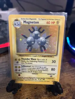 Magneton Pokemon TCG Unlimited Base set Holo Rare - Image 3