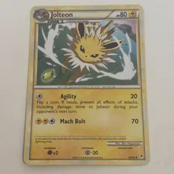 Jolteon 45/95 Regular Uncommon Call of Legends HGSS Pokemon TCG NM 2011 - Image 1