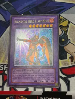 Yugioh Elemental Hero Flare Neos POTD-EN032 1st Edition Ultimate Rare Played - Image 3