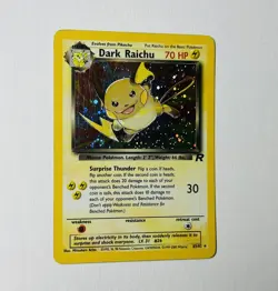 Vintage Pokemon Card Rare Holo DARK RAICHU Team Rocket Set Secret Rare 83/82 - Image 1