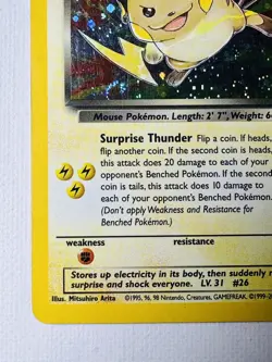 Vintage Pokemon Card Rare Holo DARK RAICHU Team Rocket Set Secret Rare 83/82 - Image 4