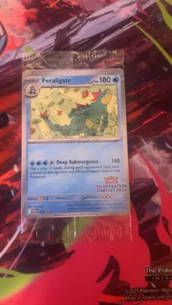 Feraligatr 2024 Illustrator Contest Sealed Stamped Promo with Cards - Image 1
