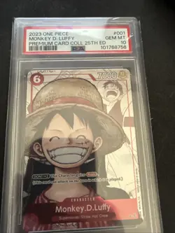 Monkey.D.Luffy (Alternate Art) P-001 One Piece Promotion Cards Foil - Image 1
