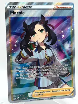 Marnie SWSH121 Black Star Promo Holo Full Art Pokemon TCG Card NM/M - Image 2