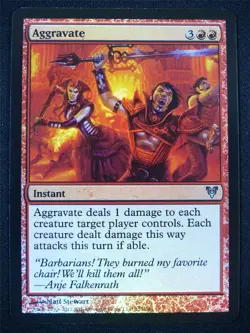 Aggravate Foil - Mtg Card #213 - Image 1