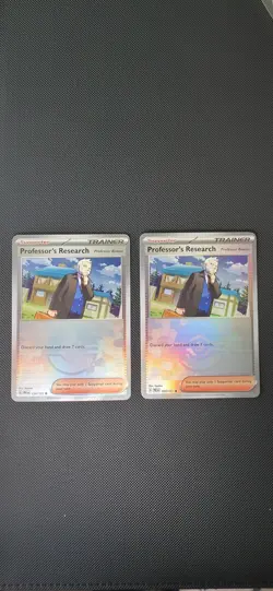Pokemon TCG Professor's Research Pokeball Reverse Holo Trainer Card 124/131 X2 - Image 1