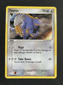 Pokemon Tauros 5/17 POP Series 2 Holo Rare Card Pokemon TCG NM - Image 1