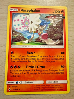Pokemon TCG Blacephalon 32/214 Unbroken Bonds Non-Holo Rare Card - Image 1