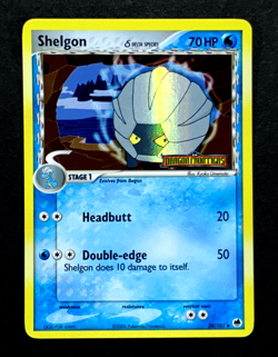 2006 Pokemon SHELGON Ex Dragon Frontiers REVERSE HOLO Foil STAMPED Card 38/101 - Image 1