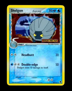 2006 Pokemon SHELGON Ex Dragon Frontiers REVERSE HOLO Foil STAMPED Card 38/101 - Image 2