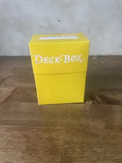Ultra Pro 80 Card Deck Box - Yellow - Image 1