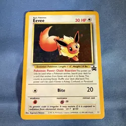 Pokemon Card - Eevee #11 Holo WoTC Black Star Promo - Image 1