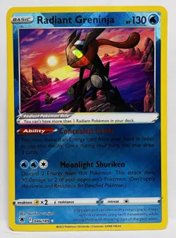 Radiant Greninja 046/189 Astral Radiance Ultra Rare Pokemon Card - Image 1