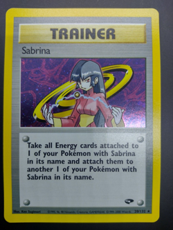Sabrina Trainer 20/132 Holo Rare Gym Challenge WOTC Pokemon Card Near Mint - Image 1