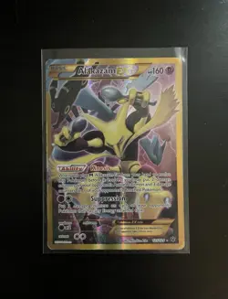 Pokemon Alakazam TCG EX XY Fates Collide Holo Card 125/124 Full Art Secret Rare - Image 1