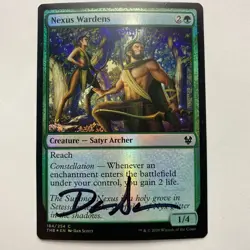 WIZARDS OF THE COAST MTG Dan Scott Signed Proof Card Nexus Wardens - Image 1