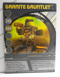Bakugan Card - Granite Gauntlet - Blue Ability Card - BA753 - 34/48ah - 2009 - Image 1