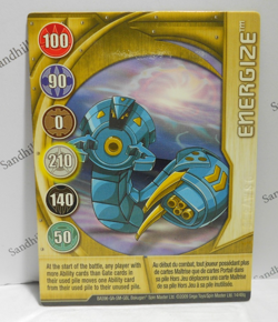 Bakugan Card - Energize - Gold Gate Card - BA596 - 14/48q - 2009 - Image 1
