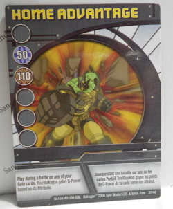 Bakugan Card - Home Advantage - Blue Ability Card - BA169 - 37/48 - 2008 - Image 1