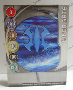 Bakugan Card - River Gate - Silver Gate Card - BA354a - 7/48e - 2008 - Image 1