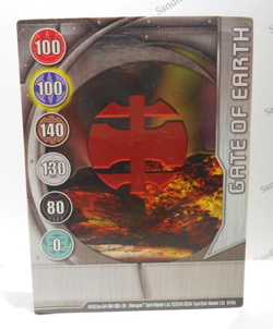 Bakugan Card - Gate Of Earth - Silver Gate Card - BA353a - 6/48e - 2008 - Image 1