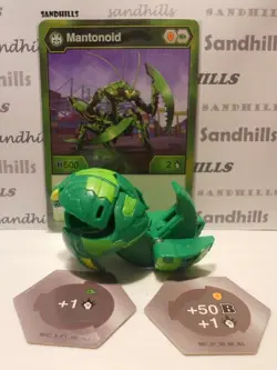 Bakugan Mantonoid Battle Planet Green Ventus B500 - Mantonoid Card - 2 Bakucores - Image 2