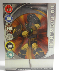 Bakugan Card - Muddy Ground - Silver Gate Card - BA134 - 2/48 - 2008 - Image 1