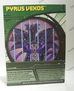 Bakugan Card - Pyrus Vexos - Green Ability Card - BA624 - 42/48q - 2009 - Image 1